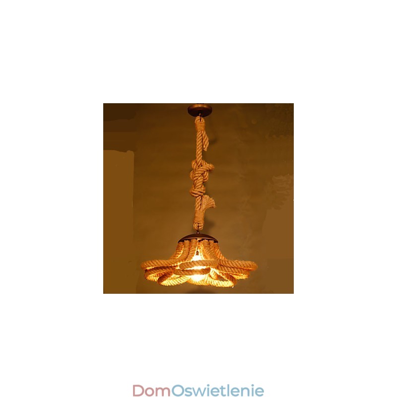 Amerykańska Pastoralna Lampa sznurkowa Retro