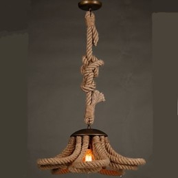 Amerykańska Pastoralna Lampa sznurkowa Retro