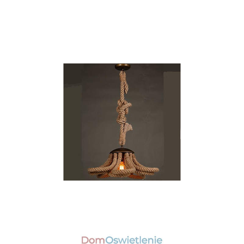 Amerykańska Pastoralna Lampa sznurkowa Retro