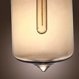 Nowoczesna szklana lampa wisząca z 2 światłami w przezroczystym wzornictwie butelki