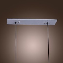 Nowoczesna szklana lampa wisząca z 2 światłami w przezroczystym wzornictwie butelki