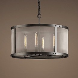 4-punktowa lampa wisząca z przezroczystym kloszem