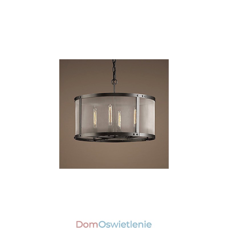 4-punktowa lampa wisząca z przezroczystym kloszem