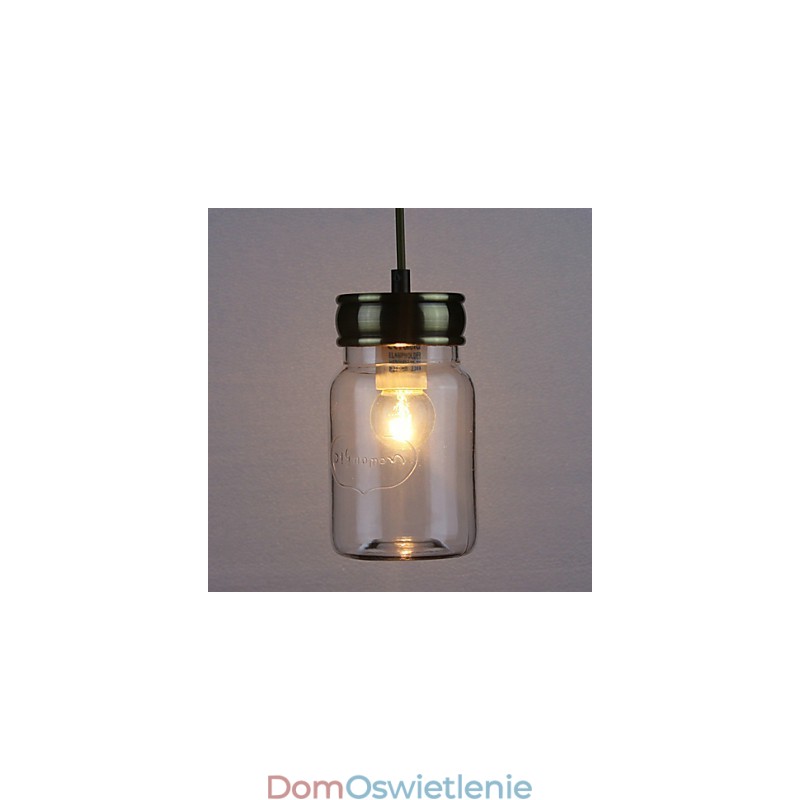 Wisząca lampa ze szkła galwanizowanego w stylu wiejskim, garaż