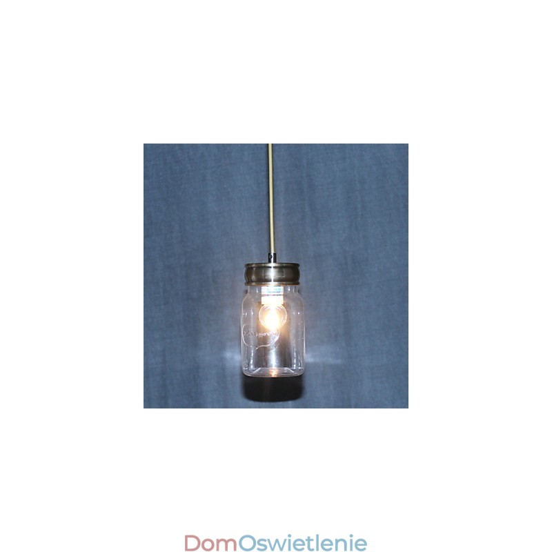 Wisząca lampa ze szkła galwanizowanego w stylu wiejskim, garaż