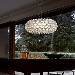 Lampa wisząca z koralików z 1 światłem
