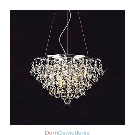 Wisząca lampa Crystal Drop z 8 światłami w okrągłym kształcie Wisząca lampa Crystal Drop z 8 światłami w okrągłym kształcie