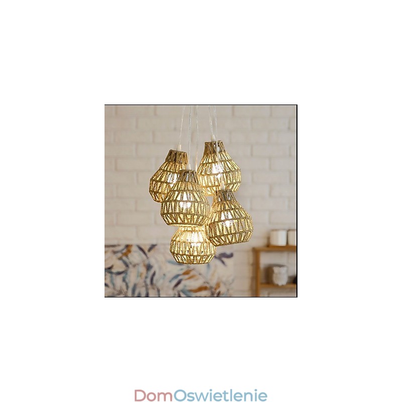 Żyrandol Cage Rope Creative RETRO Art 5 Head