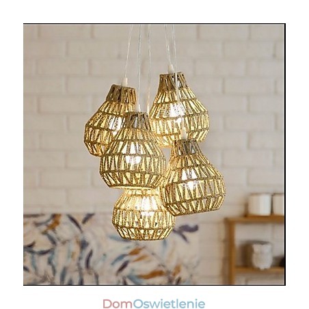 Żyrandol Cage Rope Creative RETRO Art 5 Head Żyrandol Cage Rope Creative RETRO Art 5 Head