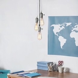 Tradycyjny Klasyczny Styl Vintage Mini Metalowa Lampa Wisząca