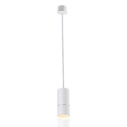GE 05032 8W 136mm 1 Światło Mini Lampa wisząca Pudrowa biel z aluminium