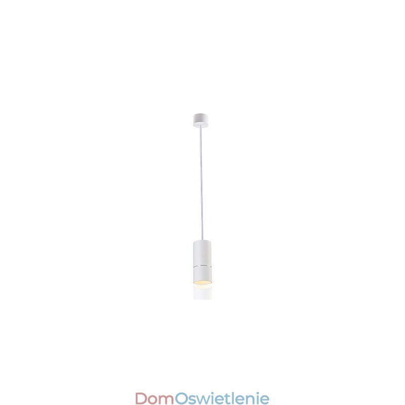 GE 05032 8W 136mm 1 Światło Mini Lampa wisząca Pudrowa biel z aluminium
