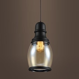 Oświetlenie retro Loft Lights Szklana lampa wisząca