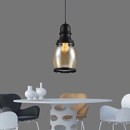 Oświetlenie retro Loft Lights Szklana lampa wisząca