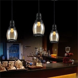 Oświetlenie retro Loft Lights Szklana lampa wisząca