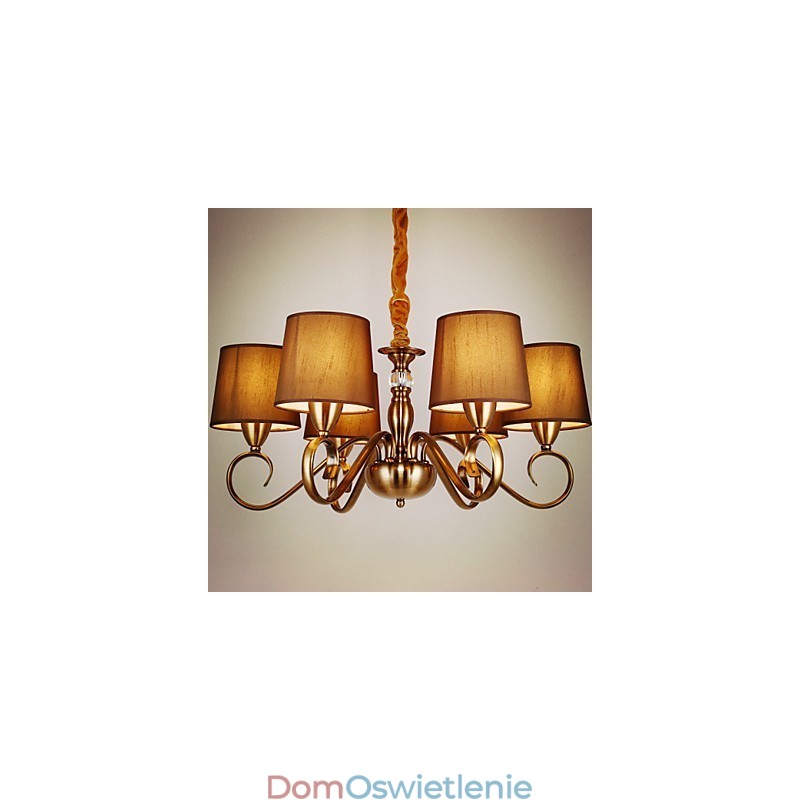 Rustykalny domek w stylu vintage mini, metalowy żyrandol galwanizowany