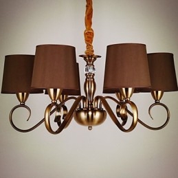 Rustykalny domek w stylu vintage mini, metalowy żyrandol galwanizowany