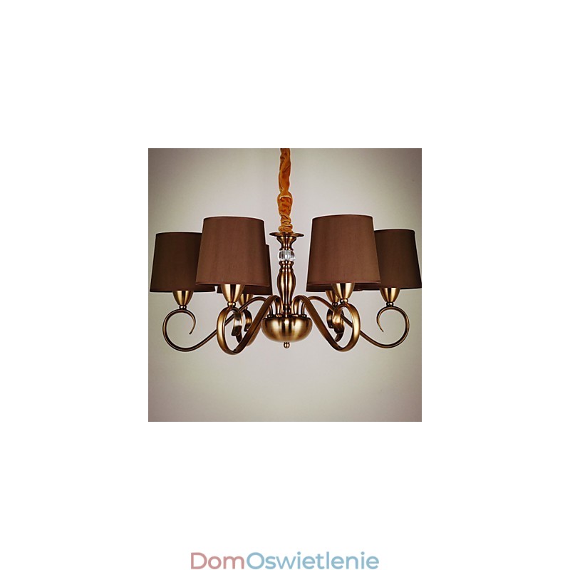Rustykalny domek w stylu vintage mini, metalowy żyrandol galwanizowany