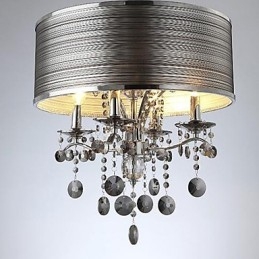 Nowoczesna współczesna lampa wisząca z kryształu i metalu