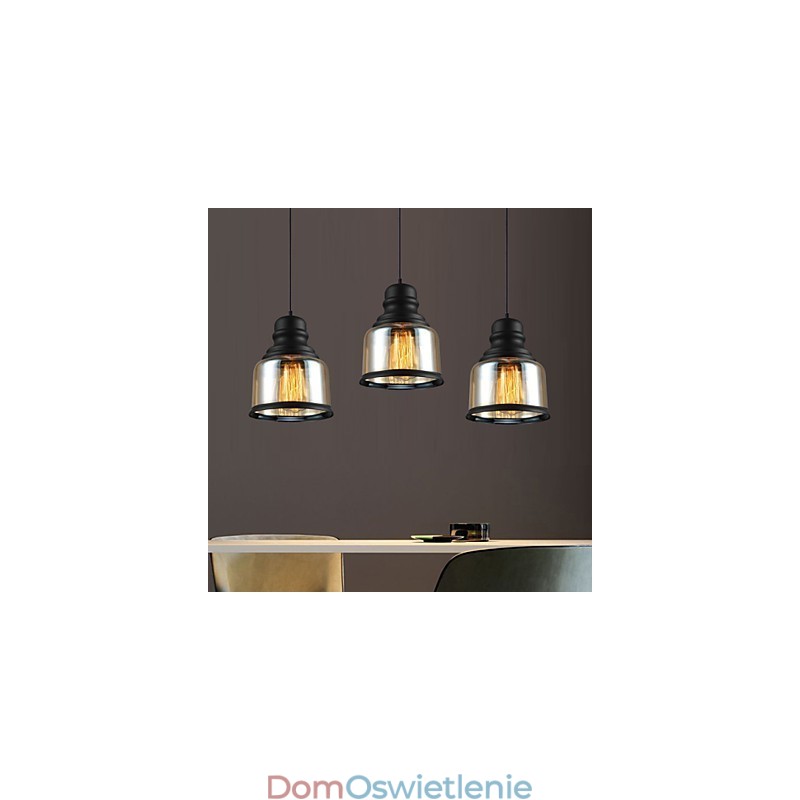 Oświetlenie retro Loft Lights Szklana lampa wisząca