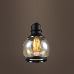 Oświetlenie retro Loft Lights Szklana lampa wisząca