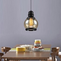 Oświetlenie retro Loft Lights Szklana lampa wisząca