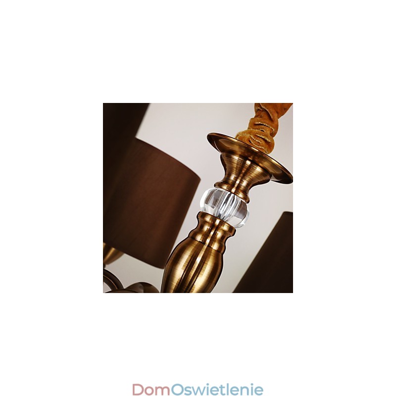 Rustykalny domek w stylu vintage mini, metalowy żyrandol galwanizowany