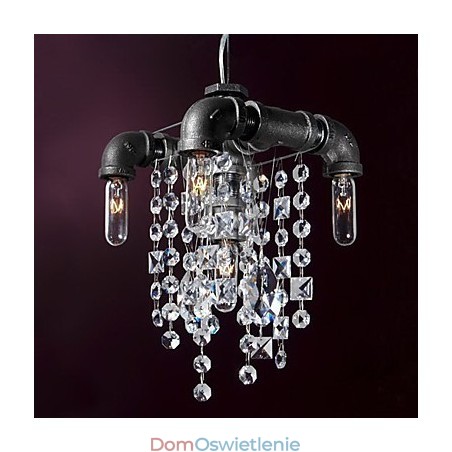 Charakterystyczny styl północnoamerykański, 5-punktowa lampa wisząca w rurze Charakterystyczny styl północnoamerykański, 5-punktowa lampa wisząca w rurze