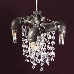Charakterystyczny styl północnoamerykański, 5-punktowa lampa wisząca w rurze