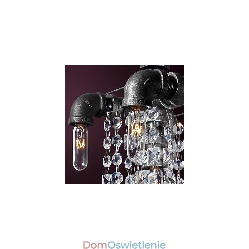 Charakterystyczny styl północnoamerykański, 5-punktowa lampa wisząca w rurze