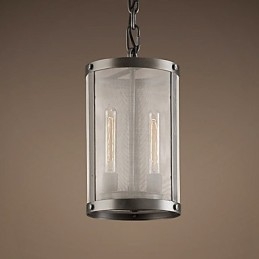 2-punktowa lampa wisząca z przezroczystym kloszem