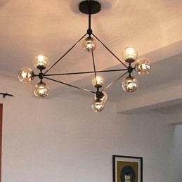 Wisząca lampa metalowa Country Painting Garaż