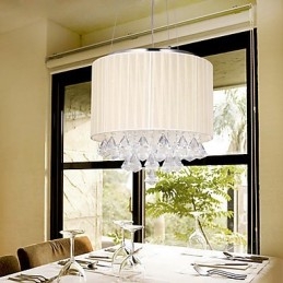Elegancka kryształowa lampa wisząca z 4 światłami