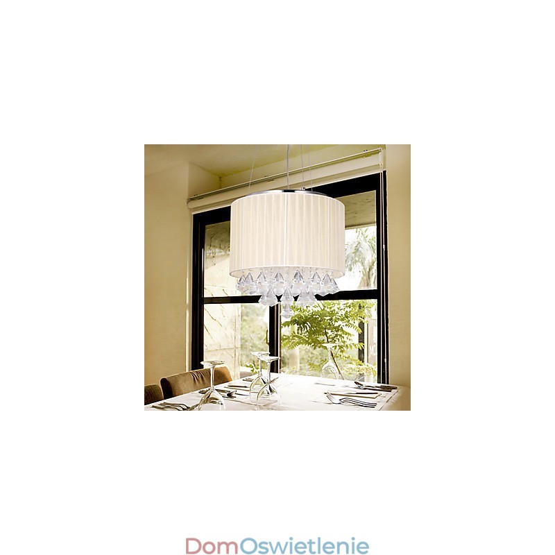 Elegancka kryształowa lampa wisząca z 4 światłami