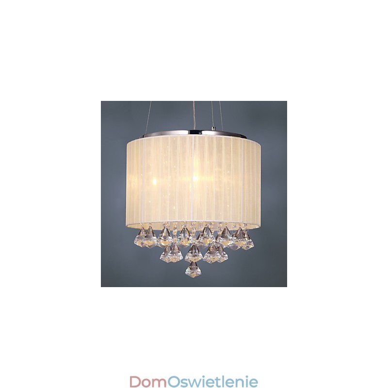 Elegancka kryształowa lampa wisząca z 4 światłami