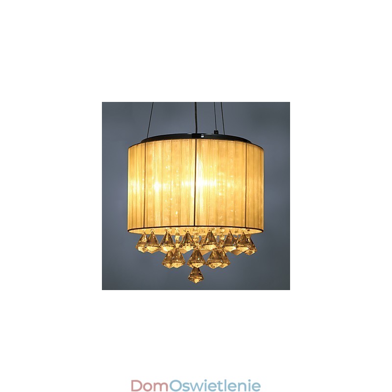 Elegancka kryształowa lampa wisząca z 4 światłami