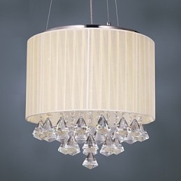 Elegancka kryształowa lampa wisząca z 4 światłami