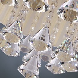 Elegancka kryształowa lampa wisząca z 4 światłami