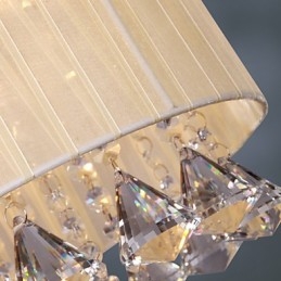 Elegancka kryształowa lampa wisząca z 4 światłami