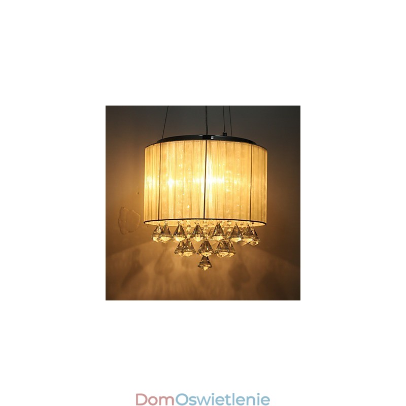 Elegancka kryształowa lampa wisząca z 4 światłami