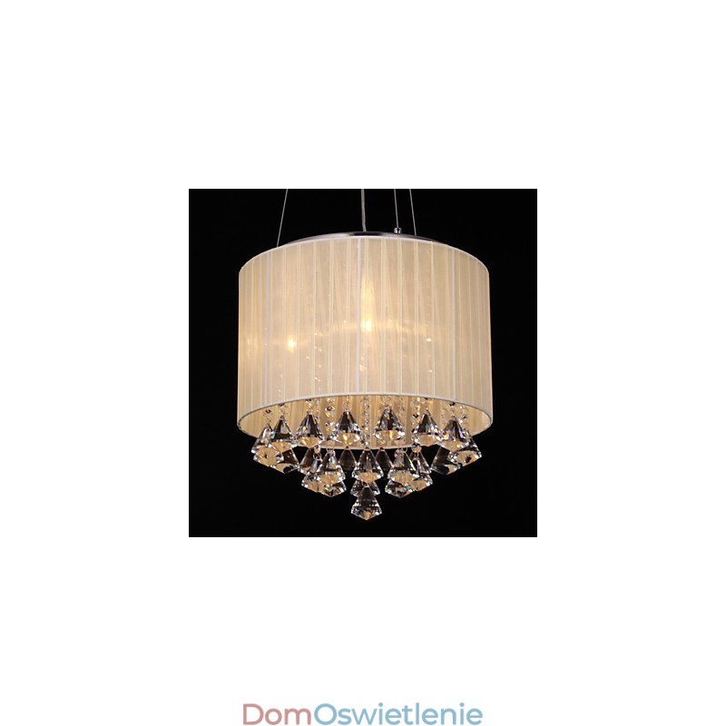 Elegancka kryształowa lampa wisząca z 4 światłami