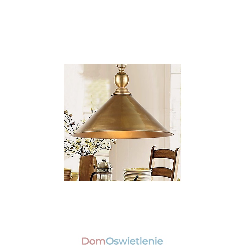 Wisząca lampa mosiężna w stylu mini, tradycyjna, klasyczna, metalowa