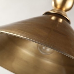 Wisząca lampa mosiężna w stylu mini, tradycyjna, klasyczna, metalowa