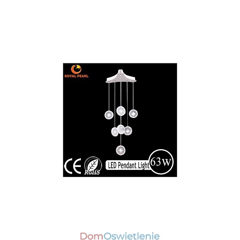 63W Lampa wisząca Nowoczesne oświetlenie dekoracyjne domu