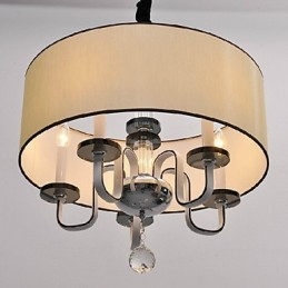 Nowoczesna współczesna lampa wisząca z kryształu chromowanego metalu