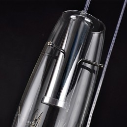 Nowoczesna, współczesna, miniaturowa lampa wisząca z galwanizowanego metalu dla dzieci