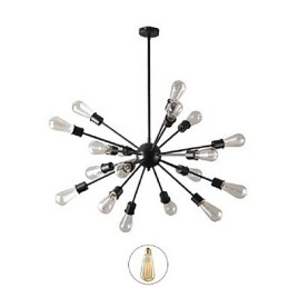 Nowoczesna lampa wisząca na 20 świateł w kształcie promienia