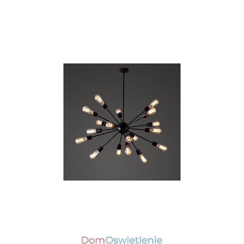 Nowoczesna lampa wisząca na 20 świateł w kształcie promienia