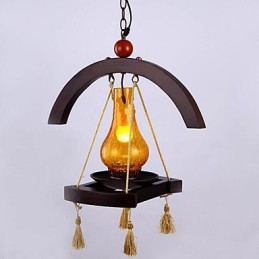 Americange Lampa wisząca z litego drewna
