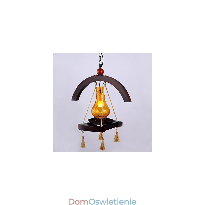 Americange Lampa wisząca z litego drewna